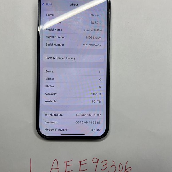 Apple iPhone 14 Pro - AT&T, 1 TB, Purple, A2650