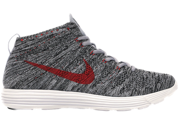 Nike Lunar Flyknit Chukka Wolf Grey Red for sale