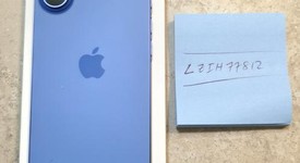 Mint
													Apple iPhone 16 - Unlocked, Ultramarine, 128 GB, A3081, photo 1 of 8