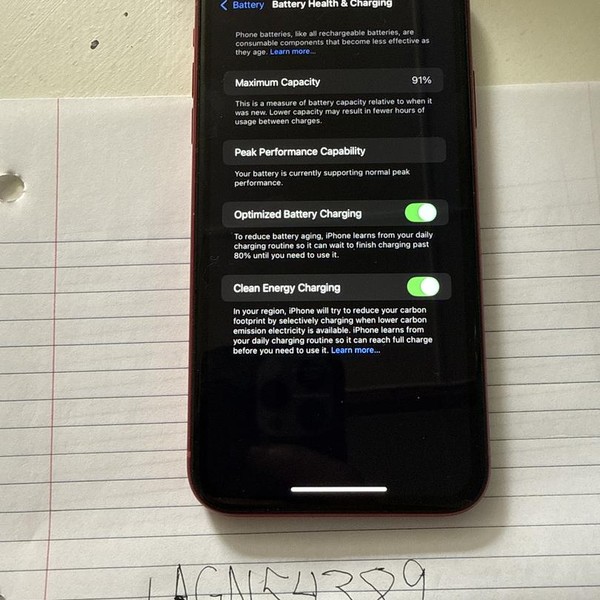 Apple iPhone Xr - Unlocked, 64 GB, Red, A1984