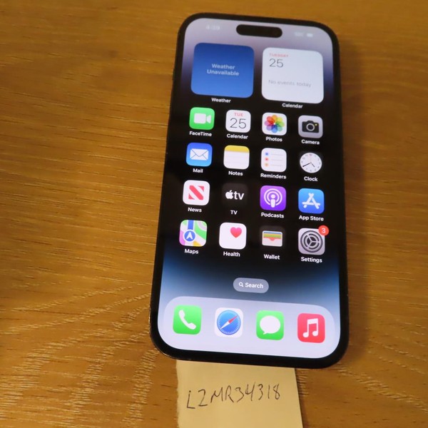 Apple iPhone 14 Pro - Unlocked, 128 GB, Black, A2650