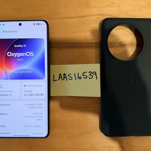 OnePlus 13 - Unlocked, 256 GB, Black Eclipse, 12 GB
