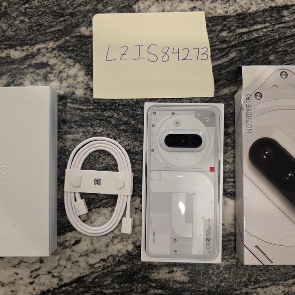 Nothing Phone 3a - Unlocked, White, 256 GB, 12 GB