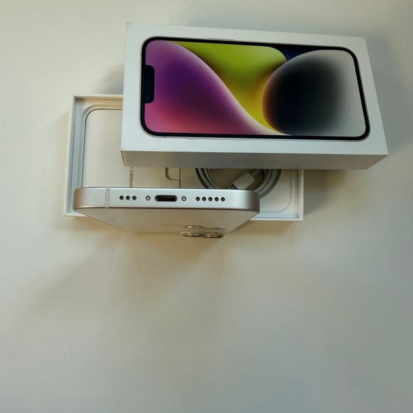Apple iPhone 14 - Unlocked, 256 GB, Starlight, A2649