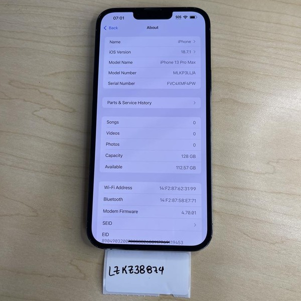 Apple iPhone 13 Pro Max - Unlocked, 128 GB, Sierra Blue, A2484