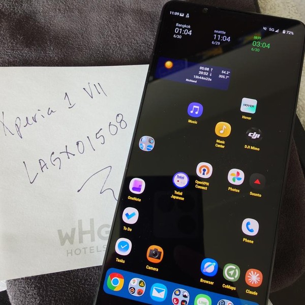 Sony Xperia 1 VII - Unlocked Non-US, 256 GB, Black, 12 GB