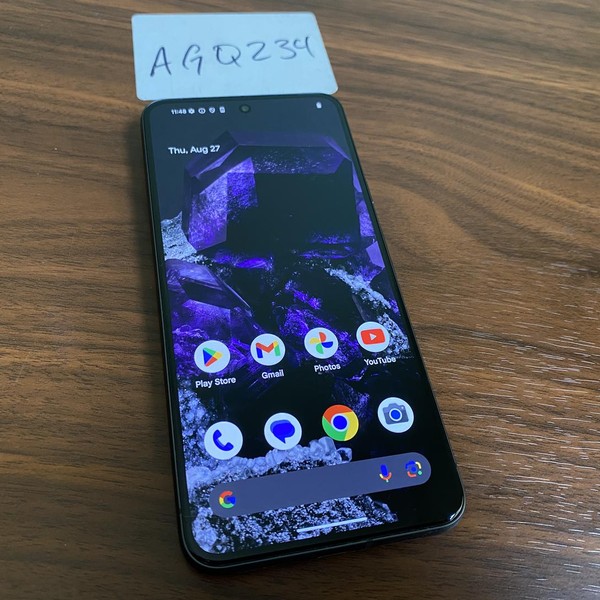 Google Pixel 8 - T-Mobile, 128 GB, Obsidian, 8 GB, G9BQD, Sub-6 5G
