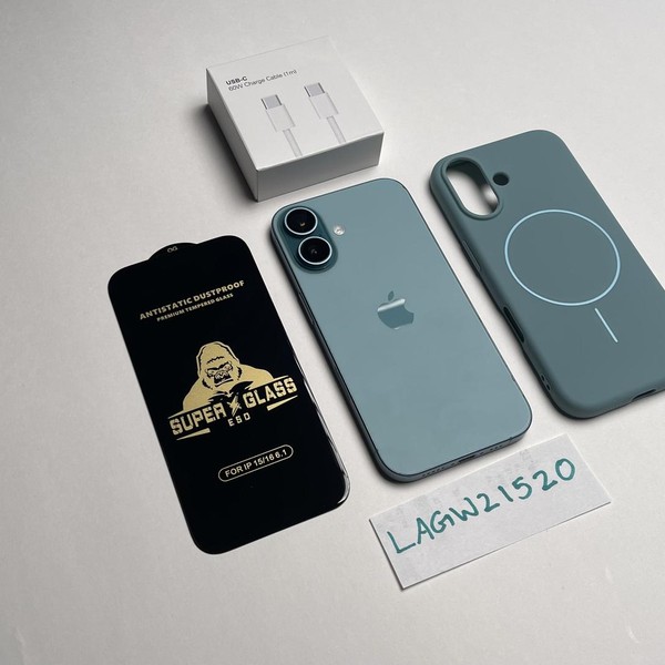 Apple iPhone 16 - Unlocked, 128GB, Teal, A3081 - LAGW21520 - Swappa