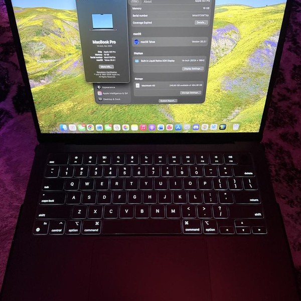 MacBook Pro Late 2023 (M3) - 14 inch - 512 GB, Black, 18 GB, Apple M3 Pro 11-core, 14-core GPU