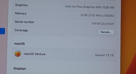 Good
													MacBook Pro 2017 (No Touch Bar) - 13" - I5, Gray, 256 GB, 8 GB, photo 3 of 9