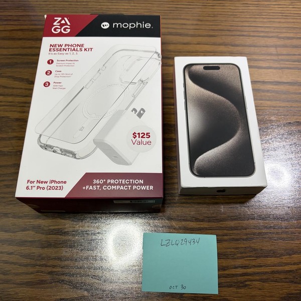 Apple iPhone 15 Pro - Unlocked, 256 GB, Natural, A2848