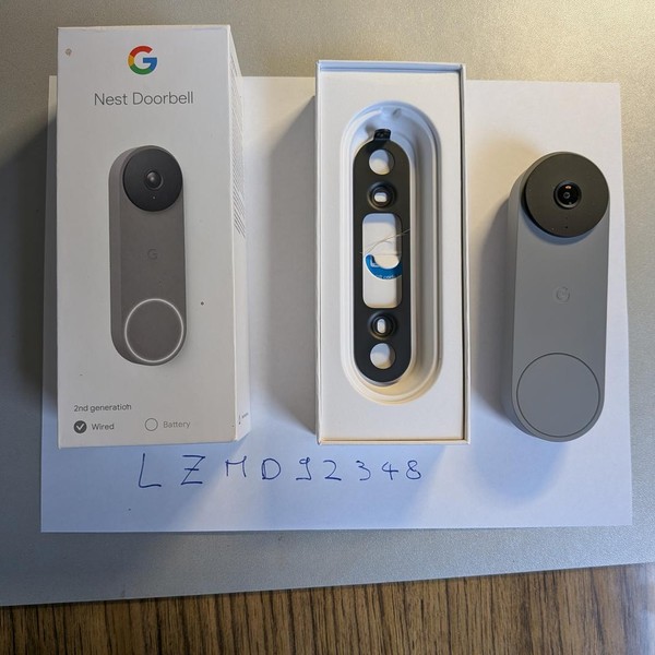 Google Nest Doorbell 2nd Gen (Wired) - Gray