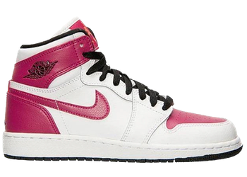 Jordan 1 Retro White Sport Fuchsia (GS) for sale
