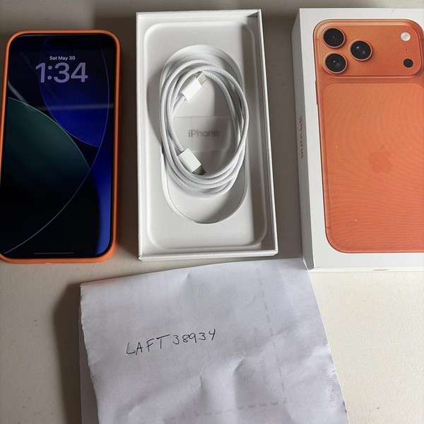 Apple iPhone 17 Pro Max - Unlocked, 256 GB, Cosmic Orange, A3257