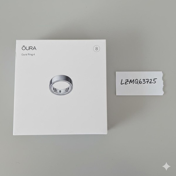 Oura Ring Gen 4 - Silver, Size 8