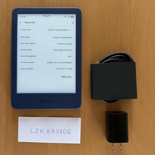 Amazon Kindle 11 - Navy Blue, 16 GB