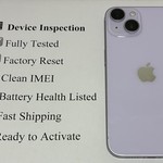 Good Apple iPhone 14 - Unlocked, 128 GB, Purple, A2649