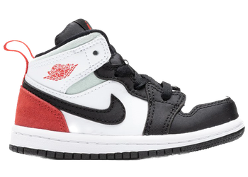 Jordan 1 Mid SE White Black Red Spruce (TD) for sale