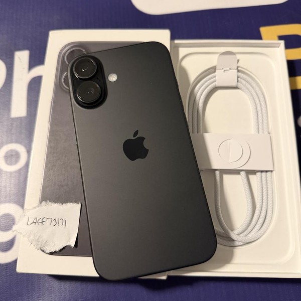 Apple iPhone 16 - AT&T, 128 GB, Black, A3081