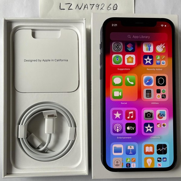 Apple iPhone 12 - Unlocked, 64 GB, Black, A2172