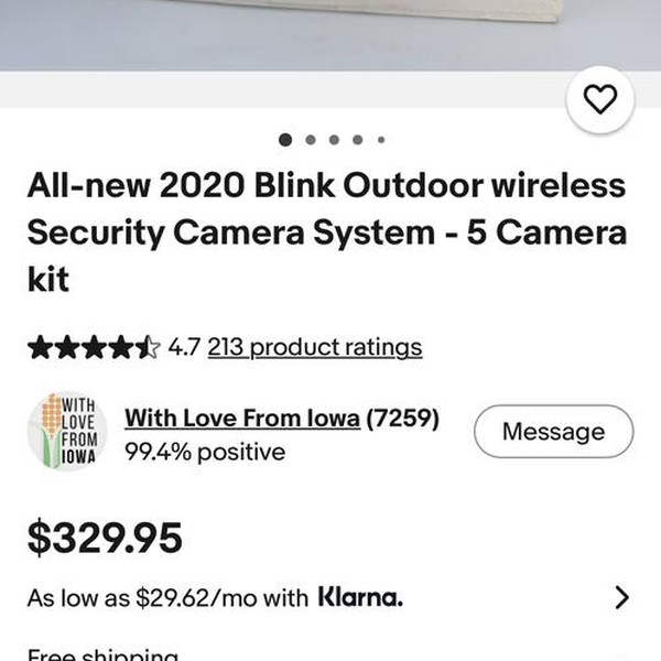 Blink Outdoor Wireless Camera 3rd Gen - Black, 5 Cameras