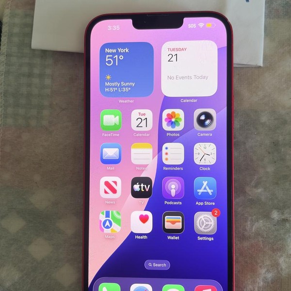 Apple iPhone 14 Plus - Unlocked, 128 GB, Red, A2632