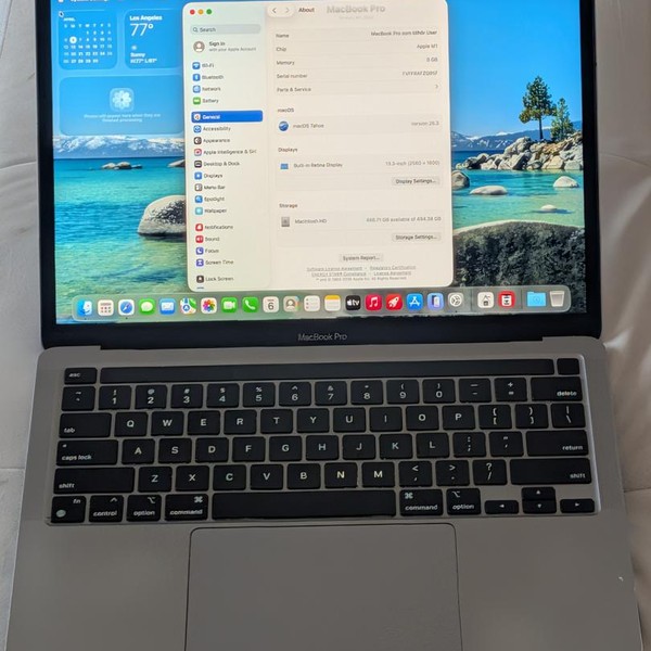 MacBook Pro 2020 - 13 inch - 512 GB, Gray, 8 GB, Apple M1