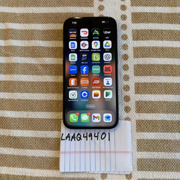 Apple iPhone 15 - Unlocked, 128 GB, Black, A2846