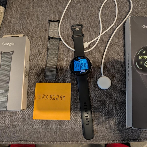 Google Pixel Watch 3 - Wi-Fi, Black, 45mm, Wi-Fi