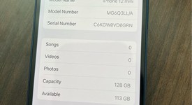 Good
													Apple iPhone 12 Mini - Unlocked, Blue, 128 GB, A2176, photo 4 of 6