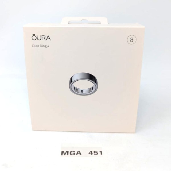 Oura Ring Gen 4 - Silver, Size 8