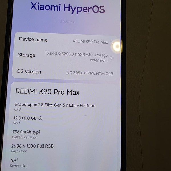 Xiaomi Redmi K90 Pro Max - 512 GB, Black, 16 GB
