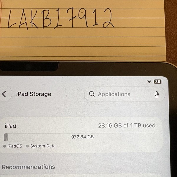 Apple iPad Pro 11 inch 4th Gen 2022 - Wi-Fi, 1 TB, Gray