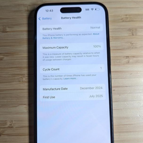 Apple iPhone 15 - Unlocked, 128 GB, Black, A2846