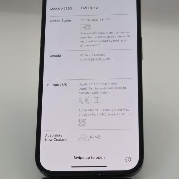 Apple iPhone 14 Pro - Unlocked, Black, 128 GB, A2650