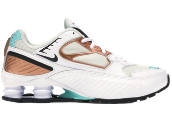 Nike Shox Enigma White Aura Green Rose Gold (Women's) for sale