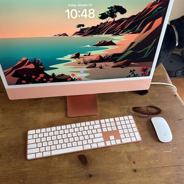 iMac 2021 24 inch - 256 GB, Orange, 16 GB, Apple M1