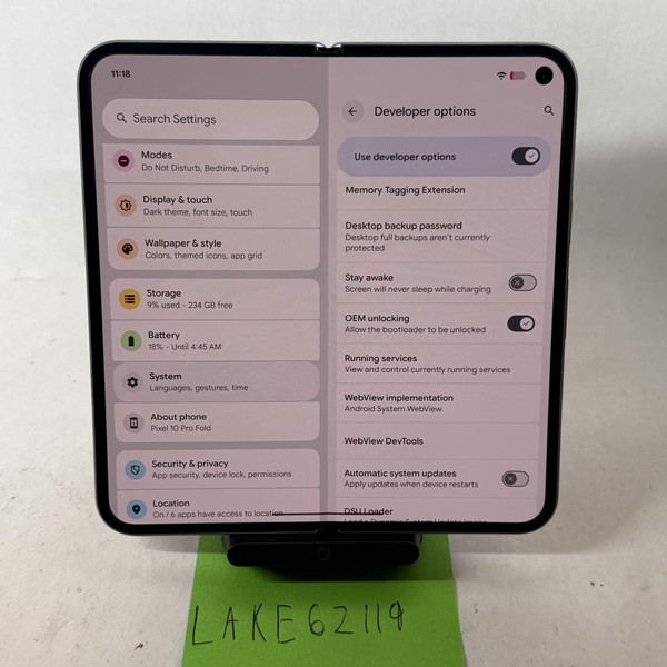Google Pixel 10 Pro Fold - Unlocked, 256 GB, Moonstone, GU0NP