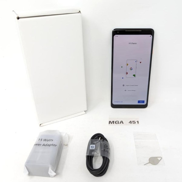 Google Pixel 2 XL - Unlocked, 64 GB, Black & White, Google Edition