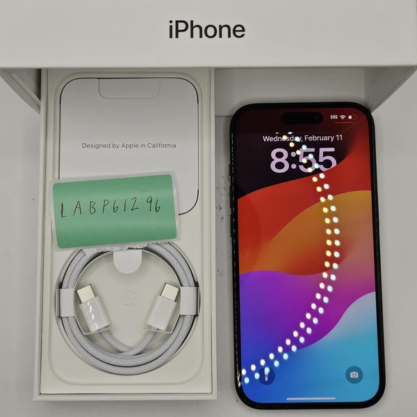 Apple iPhone 15 - Unlocked, 128 GB, Black, A2846