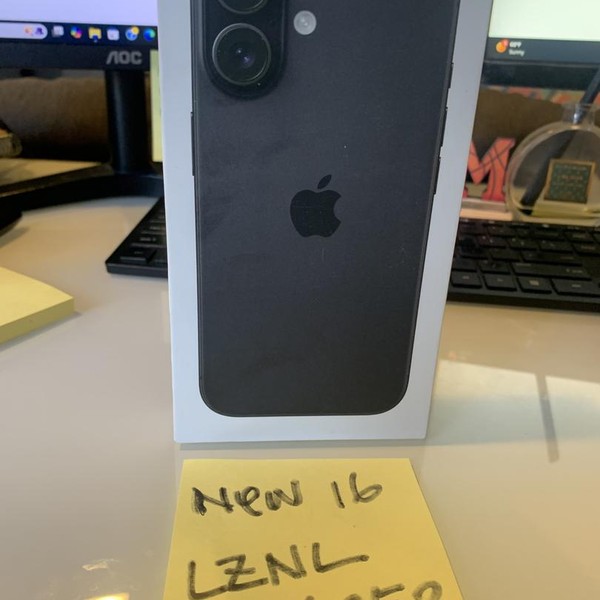 Apple iPhone 16 - Unlocked, 128 GB, Black, A3081