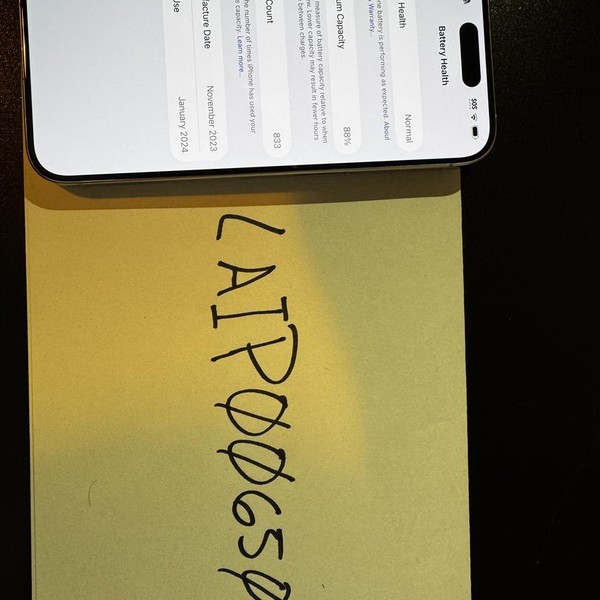 Apple iPhone 15 Pro - Unlocked, 1 TB, White, A2848