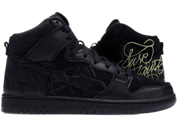 Nike SB Dunk High FAUST Black Gold for sale