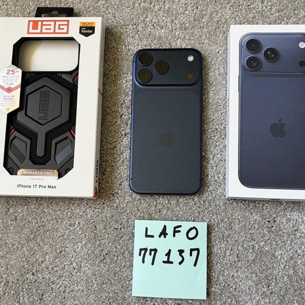 Apple iPhone 17 Pro Max - Unlocked, 256 GB, Deep Blue, A3257