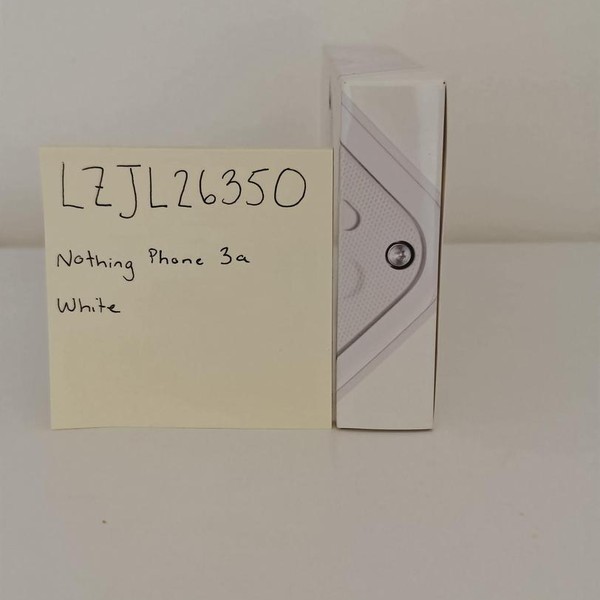 Nothing Phone 3a - Unlocked, White, 256 GB, 12 GB