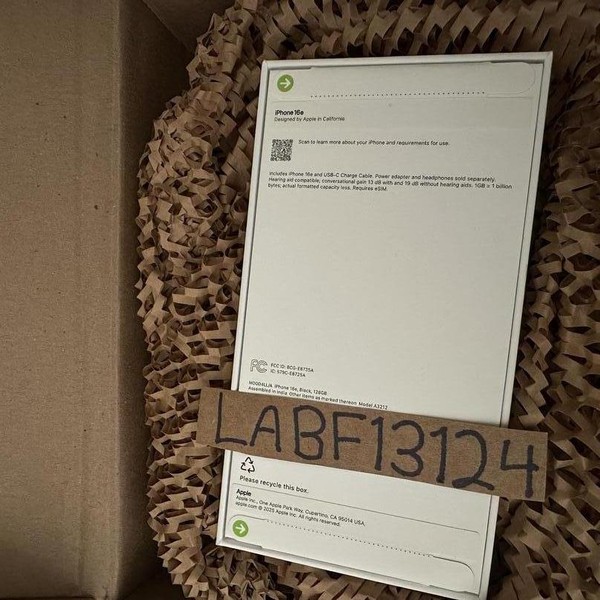 Apple iPhone 16e - Unlocked, 128 GB, Black, A3212