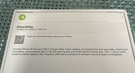 New
													Apple iPhone 16 Plus - Unlocked, Black, 256 GB, A3082, photo 4 of 5