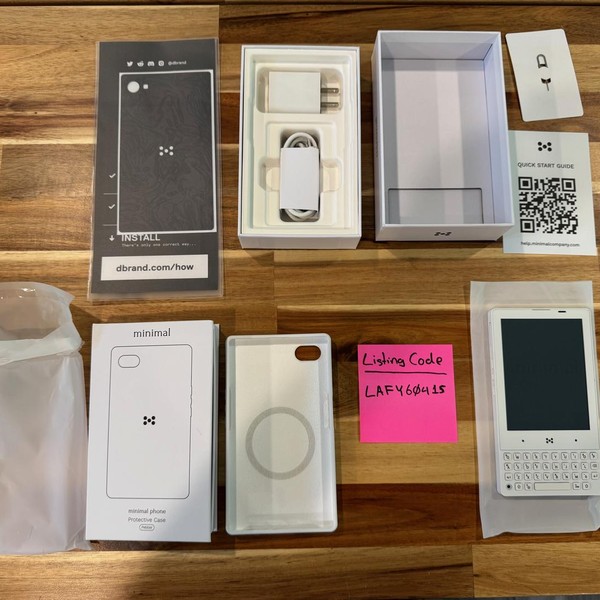 Minimal Phone - Unlocked, 128 GB, Pebble, 6 GB