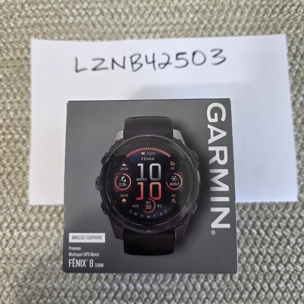 Garmin Fenix 8 - Carbon, AMOLED
