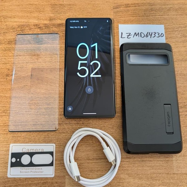 Google Pixel 7 Pro - T-Mobile, 128 GB, Obsidian, 12 GB, GE2AE